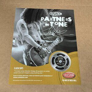 Slash of Guns N' Roses - Celestion Speakers - 2007 Print Ad